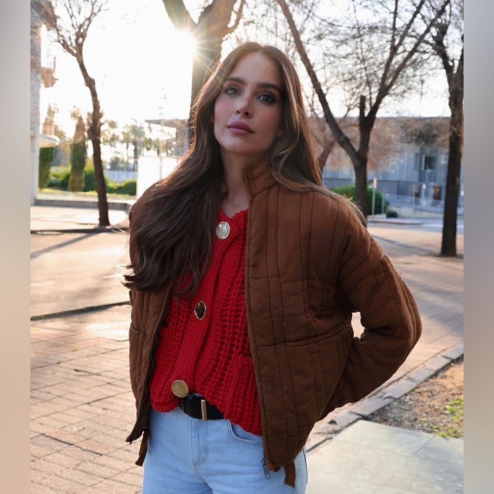 ZARA WASHED EFFECT QUILTED JACKET ZW COLLECTION - Picture 12 of 12